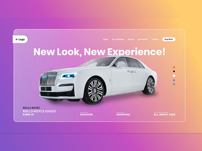 Car Collection Website Design design modern design ui website design