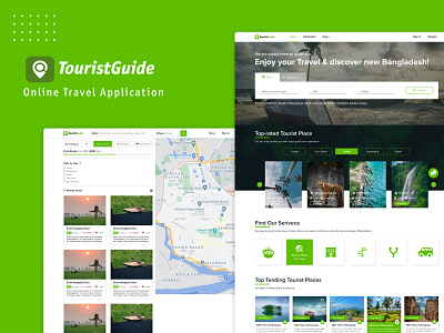 Tourist Guide Website UI Design tourist travel ui uiux website