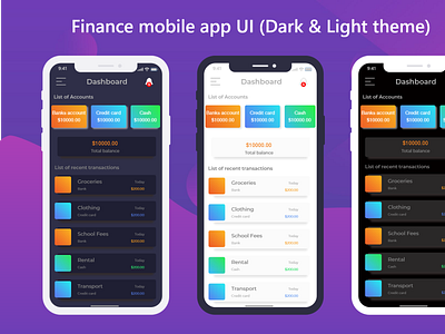 FInance Mobile App UI