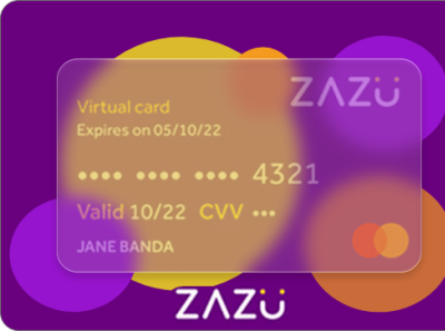 Glassmorphism effect on ZAZU card @daily ui @design bank finance mobile app mobile app design ui ui design uidesign uiux