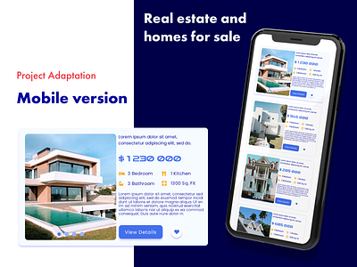 Mobile Listing - Real Estate Landing Page 4 Brokers/Agents design landing page landing page concept landing page design landing page ui landing pages site ui ux web