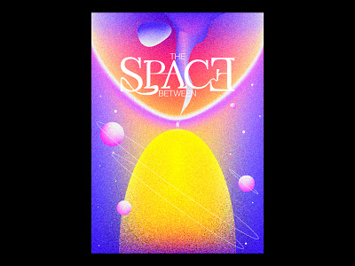 The Space Between design gradients illustration poster print texture typographic typography