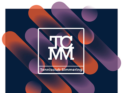 Tennis Club Simmering branding corporate design digital illustration gradient logo melanie wendler typography visual identity