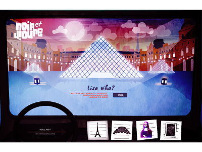 Where Liza sits! design eifel france illustration louvre paris tower ui ux web