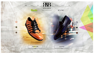 Rustic And Bougie bougie design photoshop rustic shoes ui website