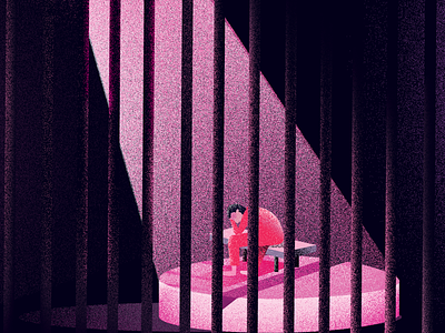 Prisoned - Drugs bars digitalart drugs editorial illustraion euroman illustration illustrator lock lockedup lockup noise effect prison prisoner