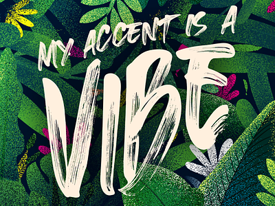 My Accent Is a Vibe black lives matter diversity follow me illustration people of colour shopify t shirt shopify t shirt support local artists t shirt design t shirt store typography