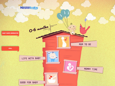 Nestle Baby By Jammyy D5aot8u design illustrated website illustration responsive design ui web