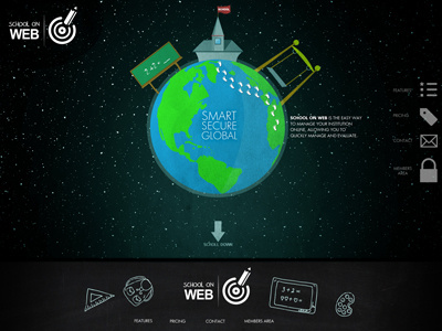 School on Web! design illustrated website illustration responsive design ui web