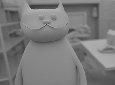 :-) 3d 3d art 3dsmax character clay cute