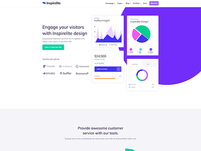 Inspirelite Saas Landing Page