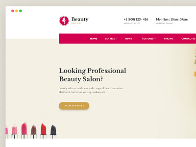 Beauty Salon Websites Templates Free Download
