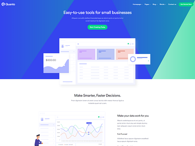 Creative HTML5 Template for SaaS, Startup & Agency clean creative landingpage modern saas landing page testimonial website