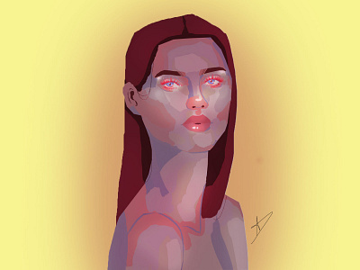 Illustration Woman - Looking into your eyes digitaldrawing drawing illustration photoshop