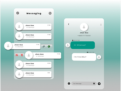 Messaging App UI message ui ui ux ui design uxdesign