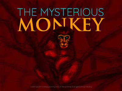 "The Mysterious Monkey" branding branding design branding design in nepal designer in nepal designer portfolio designerbinod digital art illustration logo designer in nepal poster design in nepal wacom