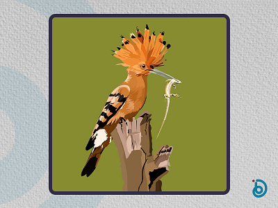 Nature (Eurasian Hoopoe) branding branding design branding design in nepal design designer in nepal designer logo designerbinod illustration logo logo designer in nepal