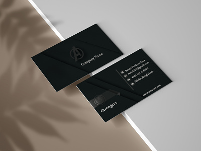 business card2 design flat icon illustration