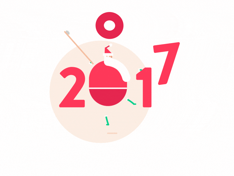 Happy Holidays 2017 character swing axe new year santa x-mas