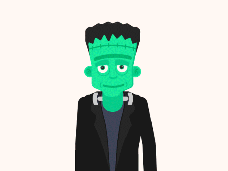 Happy Halloween after effects animation dracula frankenstein halloween monster werewolf