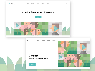 Illustration for virtual classroom web application. app design illustration ui ux web website