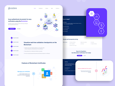 Website Design for Document Verification on Blockchain Project