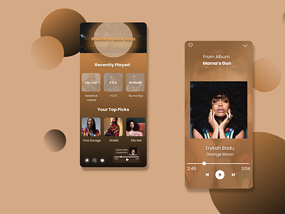Music Mobile App-UI Design