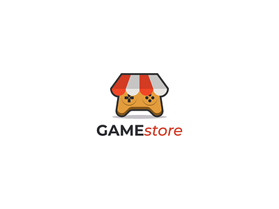 Gamestore Logo branding craetivelogodesigns creative customlogo design game gaming icon ideas illustration inspirations joystick logo logoinspirations store typography vector