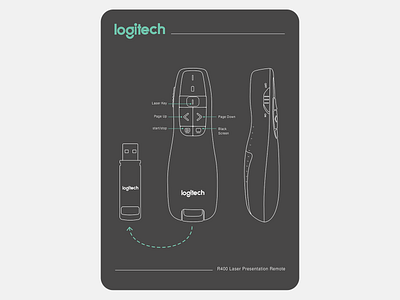 idea: user guide laser presentation remote design flat illustration logo manual manual illustration minimal product user guide vector vector illustration vectorline