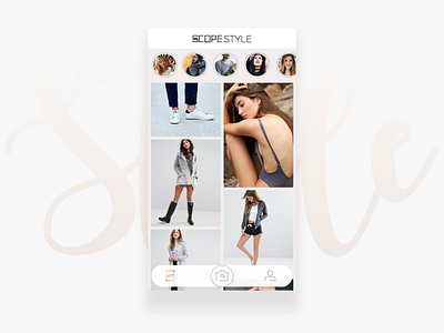 ScopeStyle App | home android app cards fashion feed home ios iphone style ui users ux