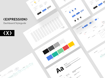 EXPRESSION Dashboard Styleguide agency backbone backbone.digital design elements expression style guide styleguide typography ui uidesign uiux ux uxdesign