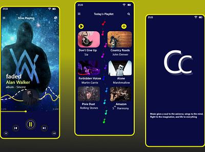 Music Player app branding design music music app music art musician ui