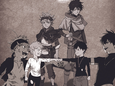 Black clover poster anime blackclover poster