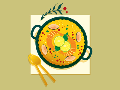 Food Around the World design flat illustration minimal stock illustration vector