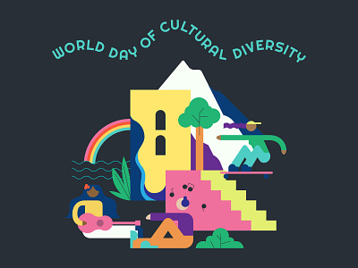 Cultural Diversity design flat illustration minimal stock illustration vector