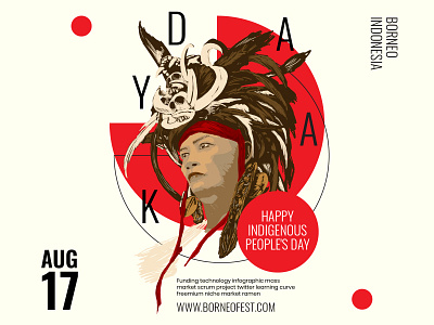 Indigenous People's Day Posters design illustration stock illustration