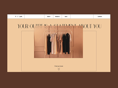 Fashion Stylist Portfolio UI portofolio ui ui design ux ux designer uxdesign uxui web web design