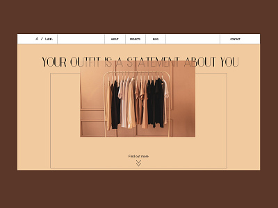 Fashion Stylist Portfolio UI