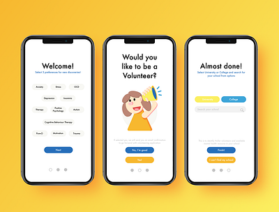 Holler: Steps app design illustration ui ux