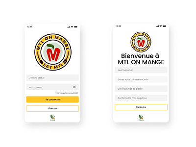 MTL on Mange/Eat MTL (PWA): sign in and log in