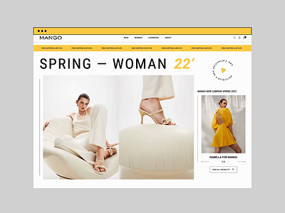 Mango e-store online shop 3d adidas aftereffects animated animation e commerce ecommerce fashion gucci mangoo nike shop store