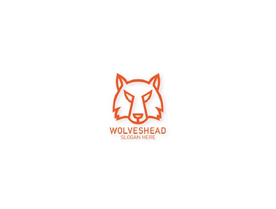 WolvesHead animal logo business logo corporate identity creative logo fox logo logo modern logo wolves