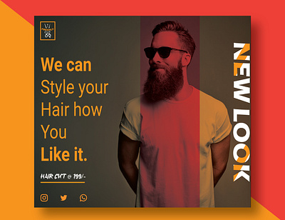 Stylish Salon Banner banner branding graphic design instagram salon sell banner social media banner