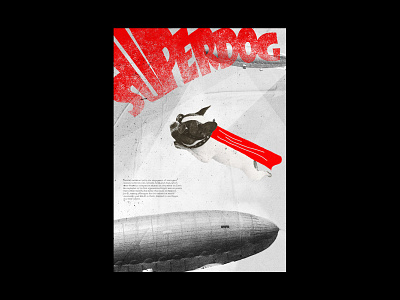 Poster UnderDog collage design poster poster art poster design raster typeface typography