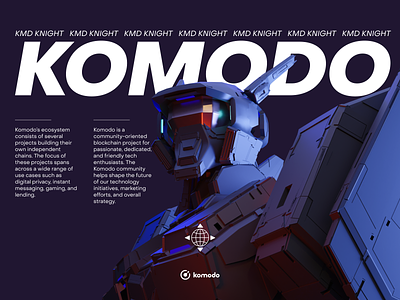 Cyber Komodo #1 — first concept 3d branding crypto design graphic design illustration modeling swiss typography