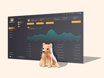 Happy Shiba Inu with ShibaDEX Desktop crypto wallet