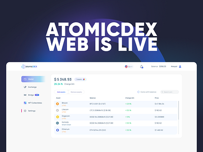 Announce desktop interface branding crypto cryptocurrency design finance graphic design ui ux wallet