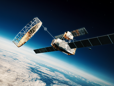 Satellite Servicing 3d animation