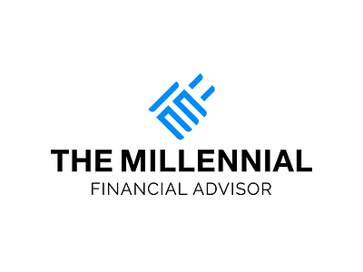 The millennial financial advisor advisor branding design financial logo