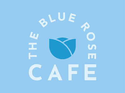 The Blue Rose Cafe #4 branding cafe clean concept creative logo design logo logobranding logodesign minimal modern rose